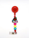 Teacher Silicone Bead Badge Reel