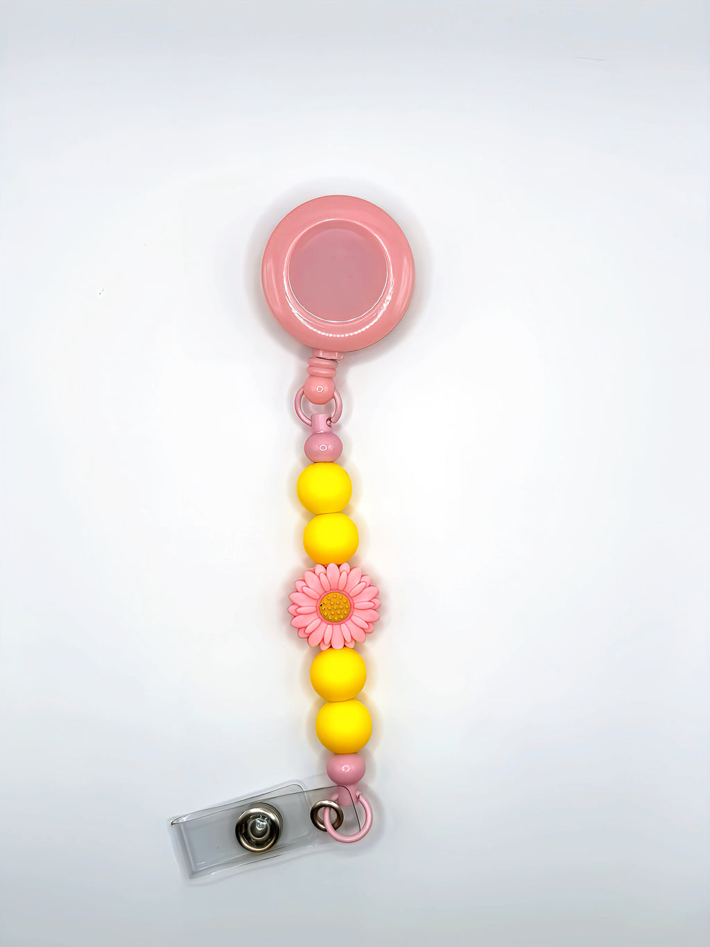 Flower Silicone Bead Badge Reel