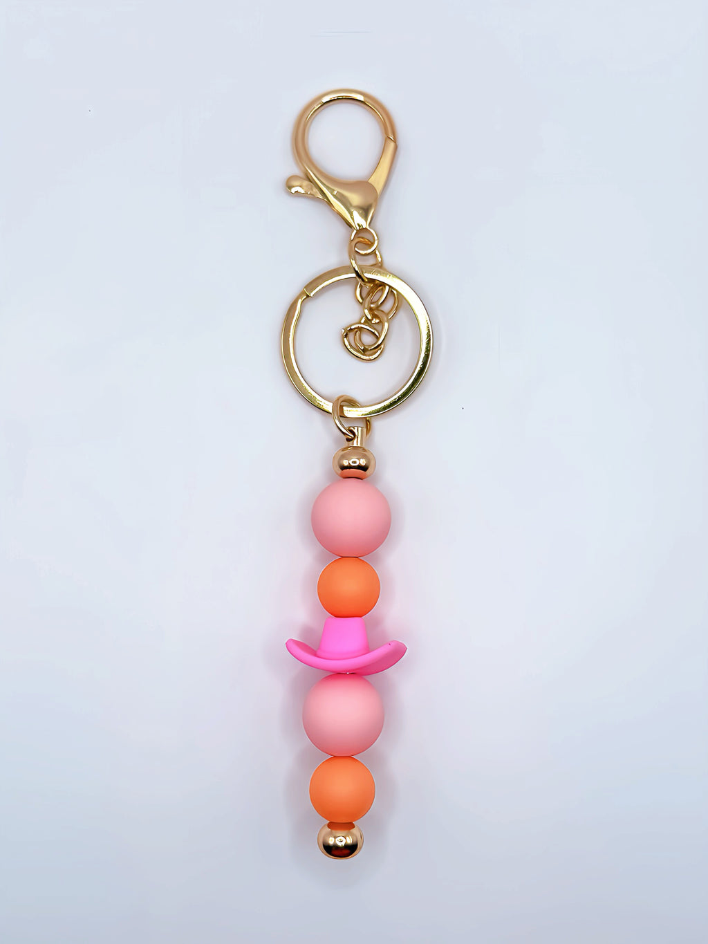 Western Charm Silicone Keychain – Colorful Cowboy Inspired