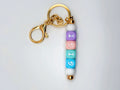 “Gigi” Silicone Bead Keychain - Gold