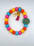 “Mom Club” Silicone Bead Wristlet