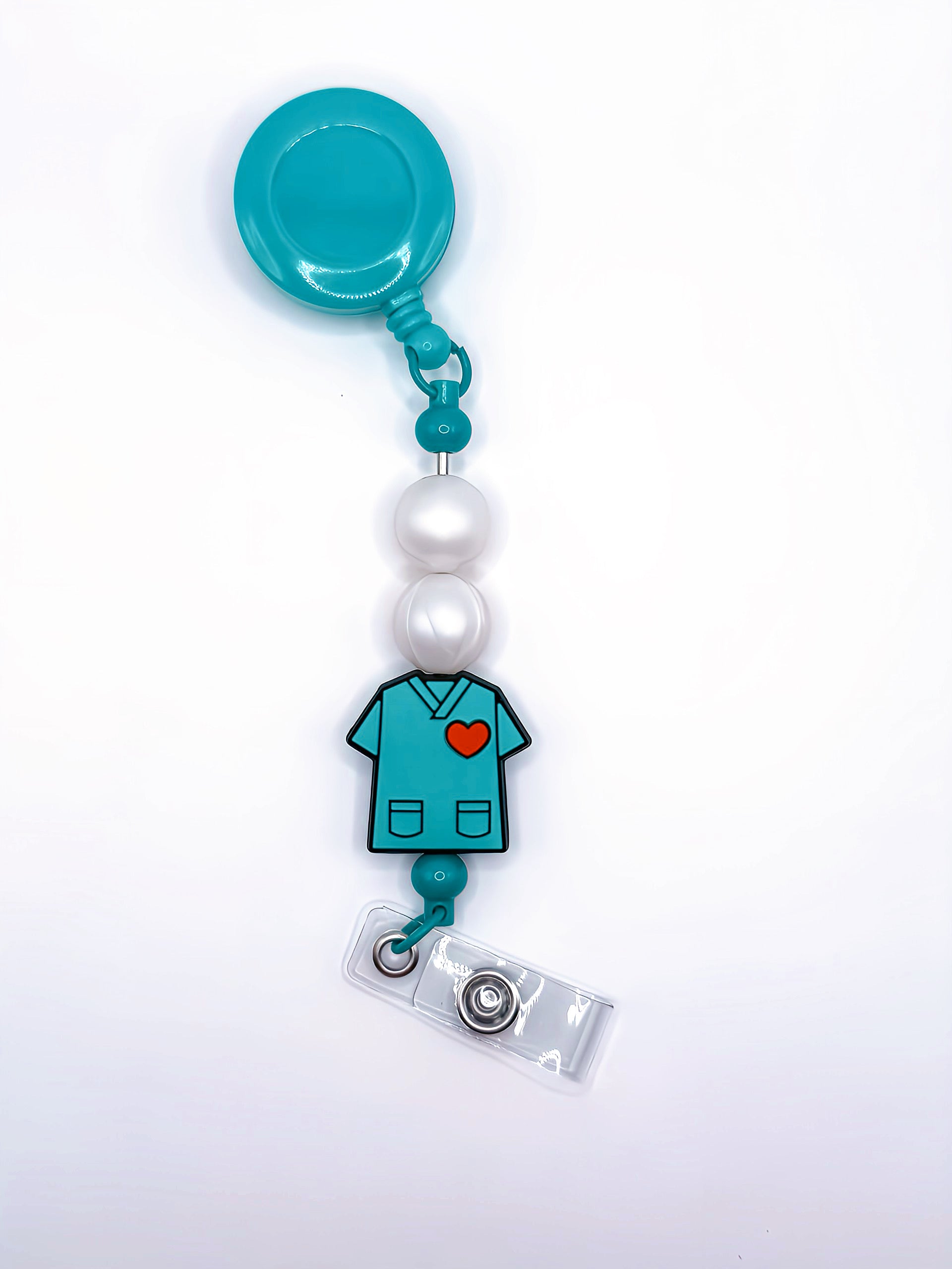 Scrub Life - Silicone Bead Badge Reel