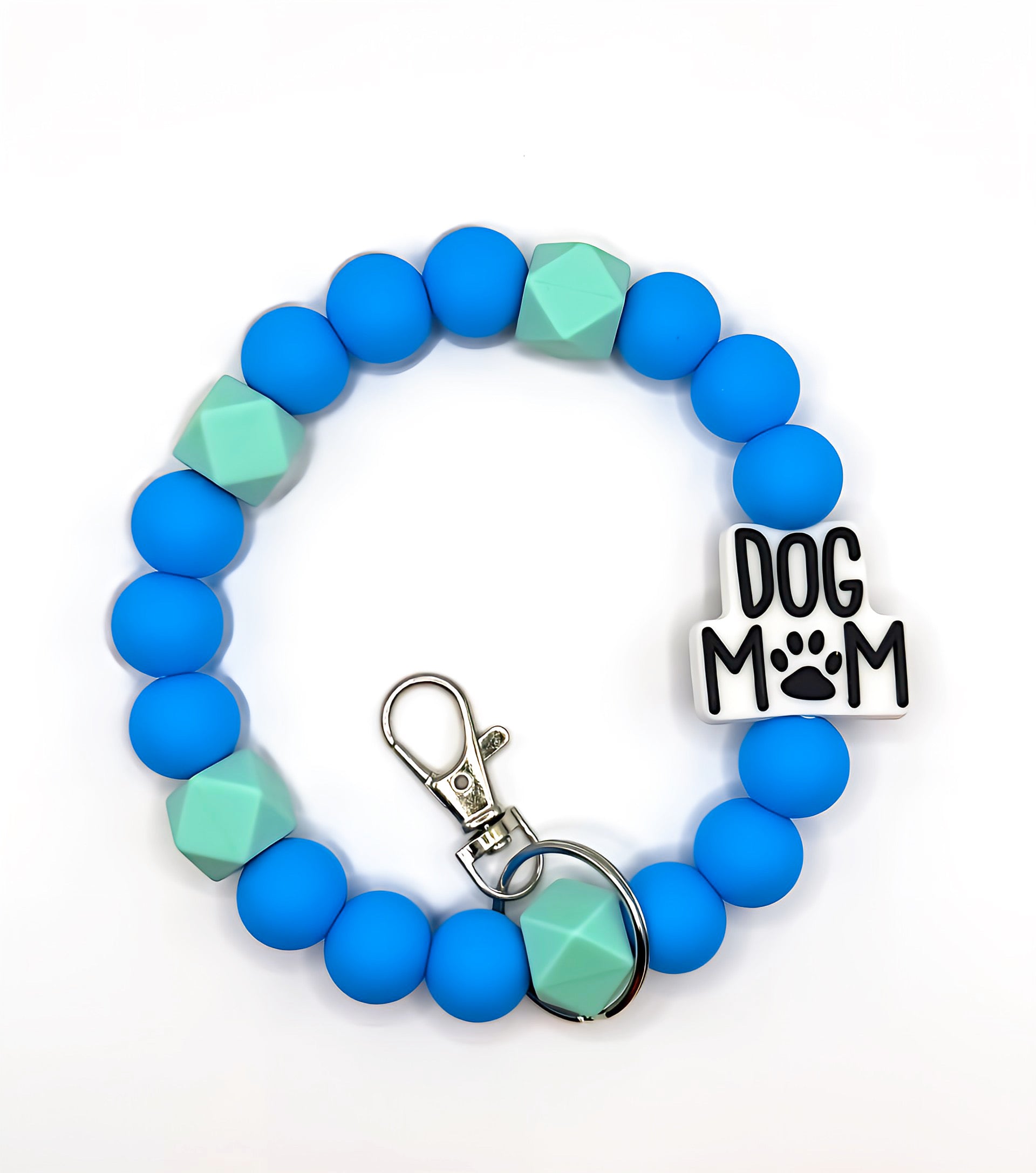 Dog Mom Silicone Bead Wristlet